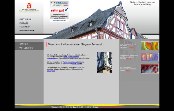 Vorschau von www.maler-und-lackierer.de, Siegmar Behrendt, Maler und Lackierermeister