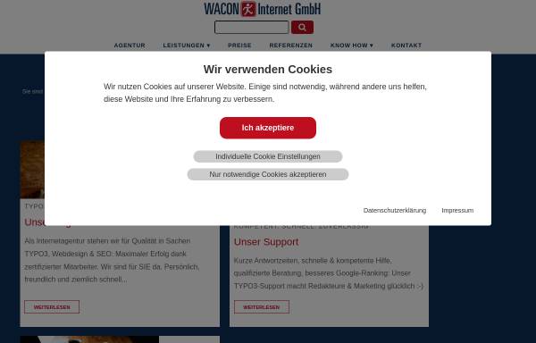 Vorschau von www.wacon.de, Wacon Internet GmbH