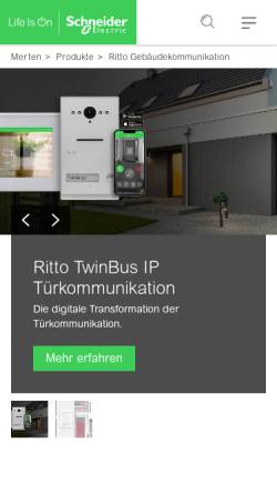 Vorschau der mobilen Webseite www.ritto.de, Ritto-Werk Loh GmbH & Co.KG
