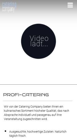 Vorschau der mobilen Webseite www.cateringcompany.de, Catering Company