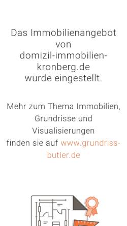 Vorschau der mobilen Webseite www.domizil-immobilien-kronberg.de, Domizil Immobilien