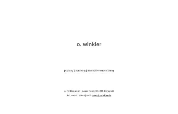Vorschau von www.o-winkler.de, O. Winkler GmbH