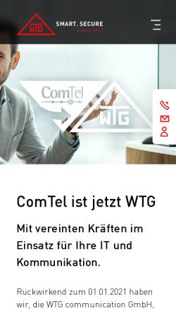 Vorschau der mobilen Webseite www.comtel-gks.de, ComTel-GKS GmbH