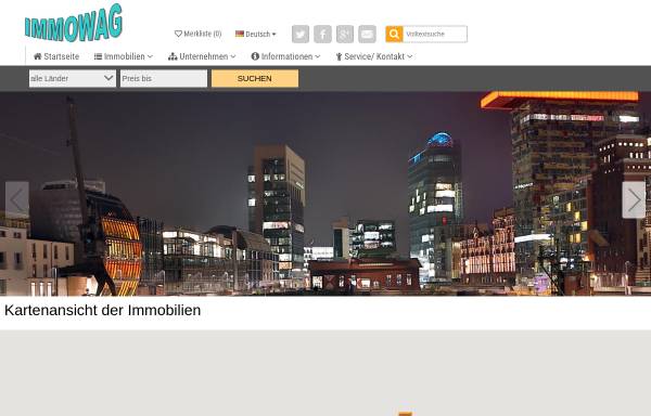 Vorschau von www.immowag.de, Immowag Imobilien/Finanzen