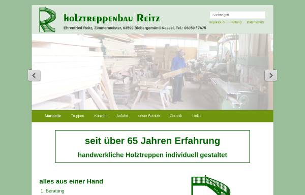 Vorschau von www.treppenbau-reitz.de, Treppenbau Reitz