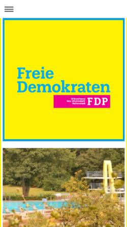 Vorschau der mobilen Webseite www.fdp-neuwulmstorf.de, FDP Neu Wulmstorf