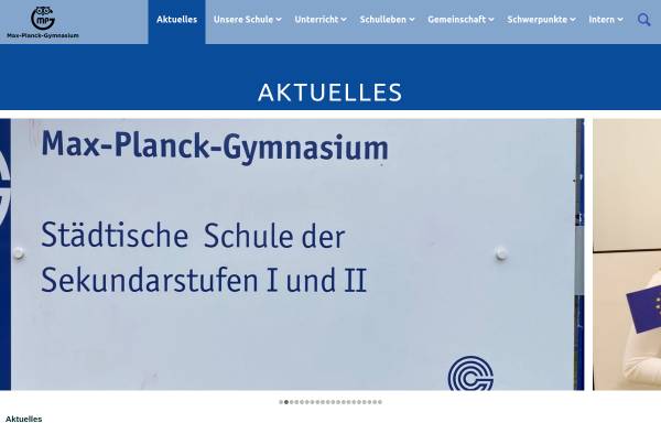 Vorschau von www.mpg-ge.de, Max-Planck-Gymnasium Buer