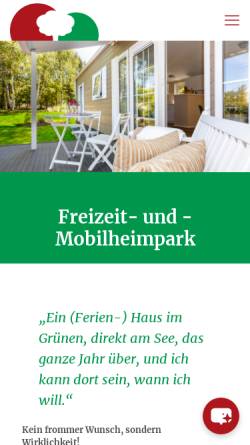 Vorschau der mobilen Webseite www.freizeitpark-rodenbach.de, Freizeitpark Rodenbach