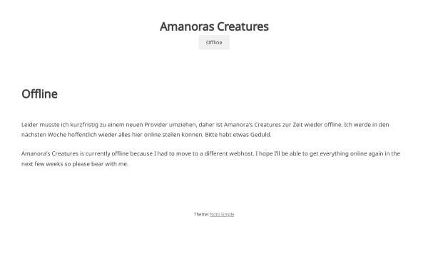Amanora's Creatures