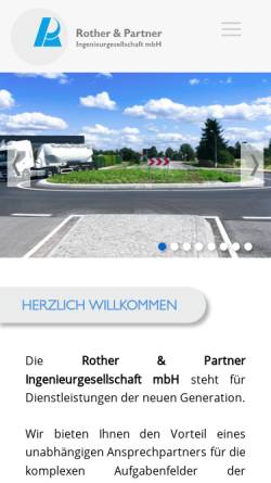 Vorschau der mobilen Webseite www.ing-rother.de, Ingenieurbüro Helmut Rother