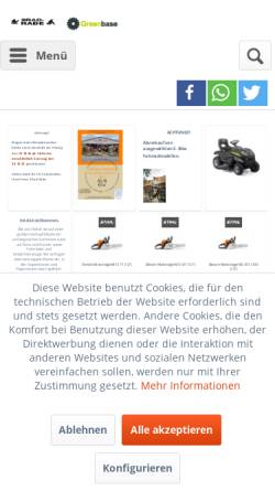 Vorschau der mobilen Webseite www.2radrabe.de, 2RadRabe Motorgeräte GmbH