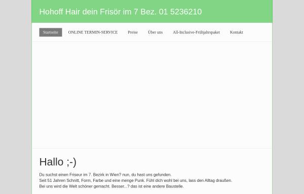 Vorschau von www.hohoffhair.at, Hohoff Hair Friseur