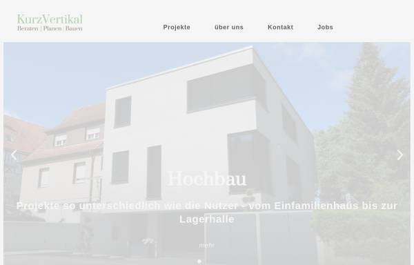 Vorschau von www.kurzvertikal.de, Kurz und Partner Architekten