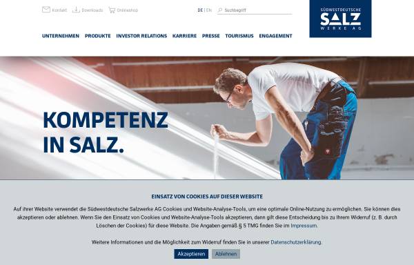 Vorschau von www.salzwerke.de, Südwestdeutsche Salzwerke AG