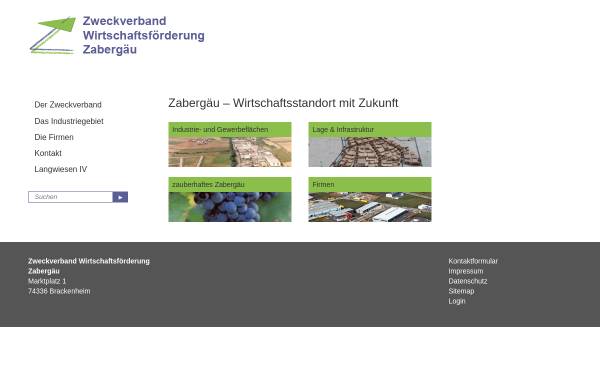 Vorschau von www.wf-zabergaeu.de, Zweckverband Wirtschaftsförderung Zabergäu