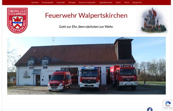 Vorschau von www.ffw-walpertskirchen.de, Freiwillige Feuerwehr Walpertskirchen