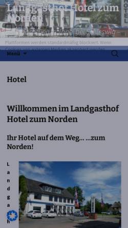 Vorschau der mobilen Webseite zum-norden.de, Hotel zum Norden