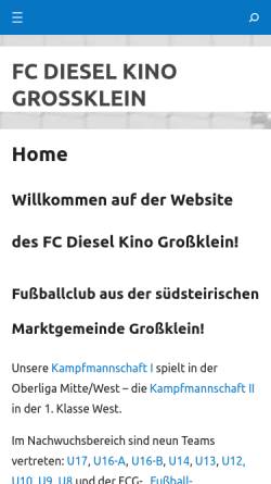 Vorschau der mobilen Webseite www.fc-grossklein.com, FC Großklein