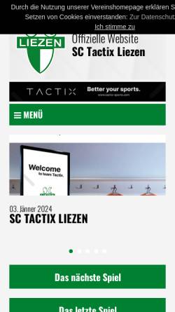 Vorschau der mobilen Webseite www.scliezen.at, SC Liezen