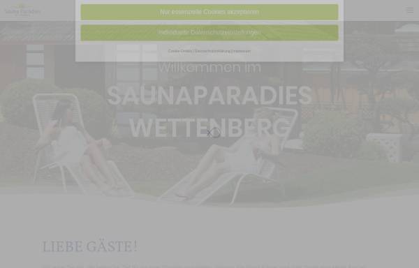 Vorschau von www.saunaparadies-wettenberg.de, Sauna Paradies Wettenberg