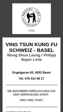 Vorschau der mobilen Webseite vingtsunkungfu.ch, VTKFAE Basel
