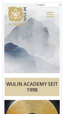 Vorschau der mobilen Webseite wulin.ch, Wu Lin Organisation Schweiz
