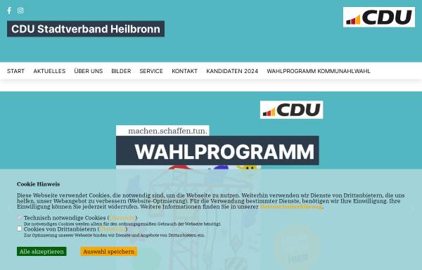 Vorschau von www.cdu-in-heilbronn.de, CDU in Heilbronn