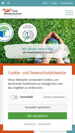 Vorschau der mobilen Webseite www.waldorfschule-bs.de, Freie Waldorfschule Braunschweig e.V.