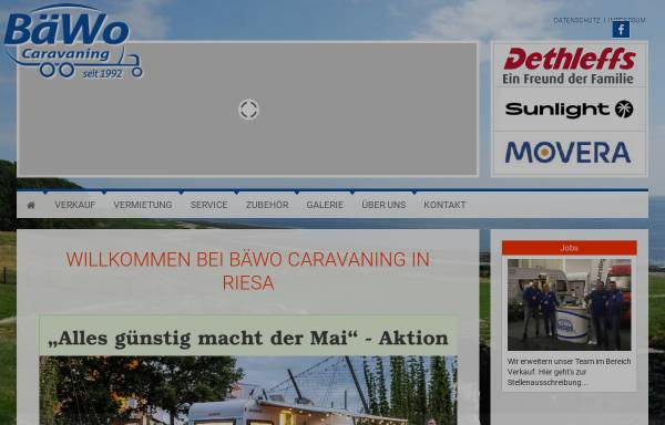 Vorschau von www.baewo.de, BäWo Caravaning