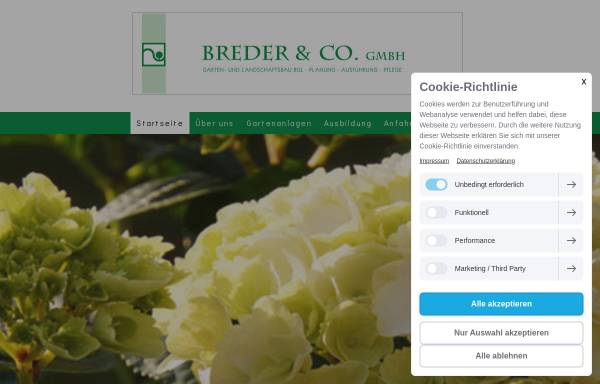 Vorschau von www.breder-herford.de, Breder & Co. GmbH