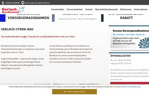Vorschau von www.gerlach-stern-bau.de, Gerlach Stern Bau-Elemente