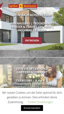 Vorschau der mobilen Webseite www.spilker-wehmeier.de, Spilker & Wehmeier GmbH