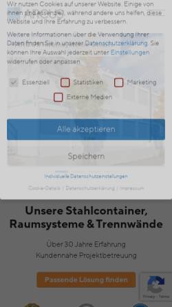 Vorschau der mobilen Webseite www.arcus-raum.de, ARCUS Raumsysteme GmbH
