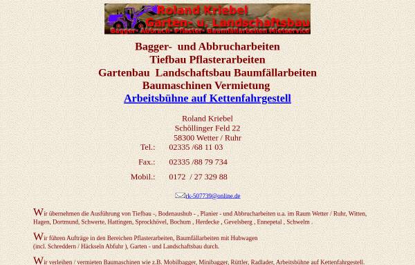 Vorschau von www.bagger-abbrucharbeiten.de, Roland Kriebel GbR