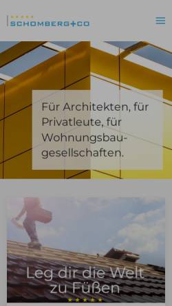 Vorschau der mobilen Webseite schomberg-co.de, Schomberg & Co GmbH