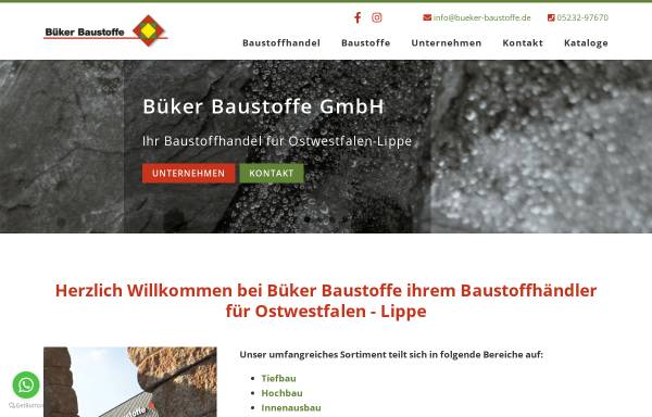 Vorschau von www.bueker-baustoffe.de, Büker Baustoffe