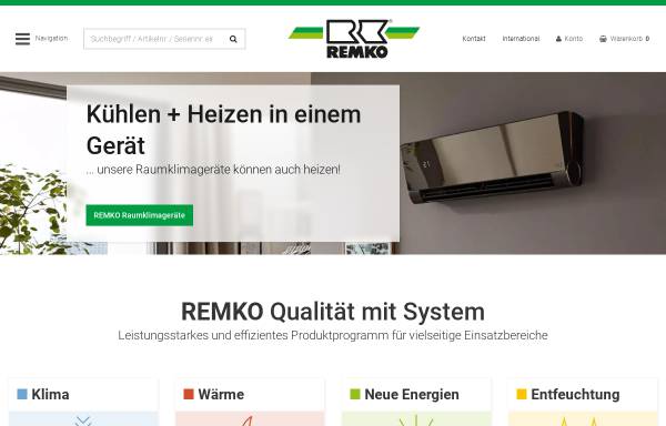 Vorschau von www.remko.de, Remko GmbH & Co. KG