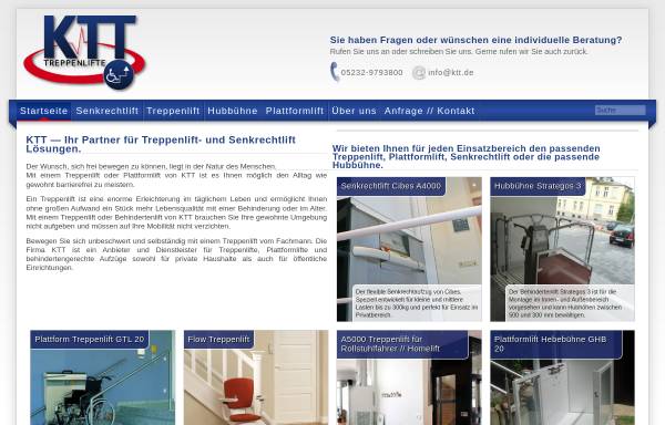 Vorschau von www.ktt-treppenlifte.de, Technischer Kundendienst KTT, Durmus Törün