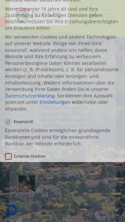 Vorschau der mobilen Webseite www.nieste.de, Gemeinde Nieste