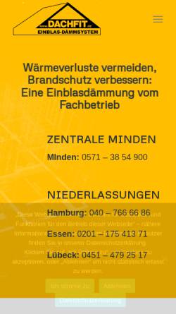 Vorschau der mobilen Webseite www.dachfit.de, Dachfit GmbH & Co. KG