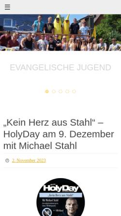 Vorschau der mobilen Webseite evangjugend.net, Evangelische Jugend Rudersberg und Schlechtbach