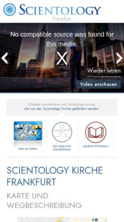 Vorschau der mobilen Webseite www.scientology-frankfurt.org, Scientology Frankfurt