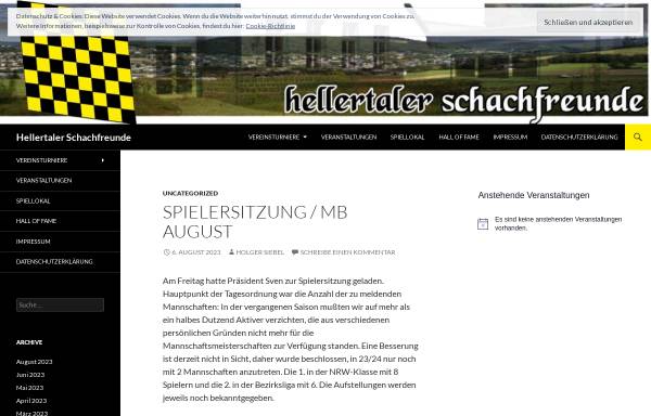 Vorschau von www.hellertaler-schachfreunde.de, Hellertaler Schachfreunde e.V.