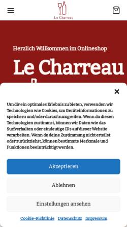 Vorschau der mobilen Webseite www.le-charreau.de, Le Charreau