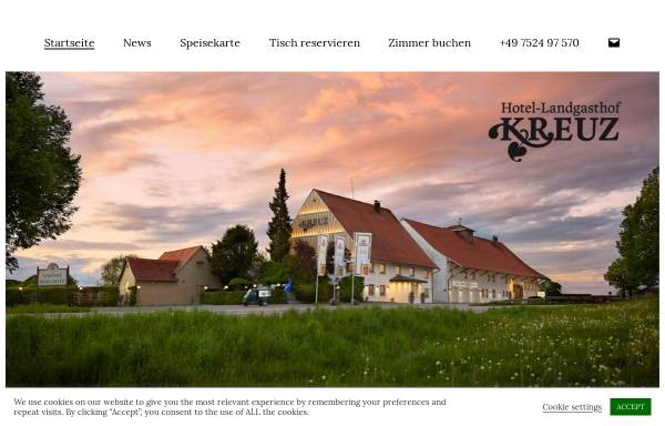 Vorschau von www.hotel-kreuz.de, Landgasthof Kreuz