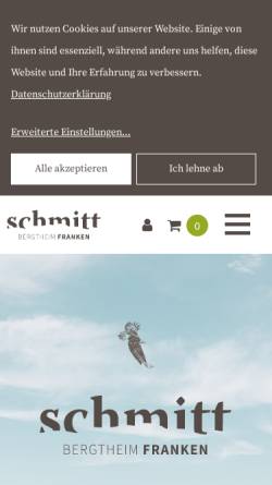 Vorschau der mobilen Webseite www.privat-weingut-schmitt.de, Privat-Weingut Schmitt