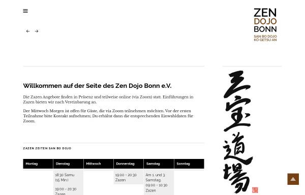 Vorschau von www.zen-bonn.de, Zen Bonn, San Bo Dojo