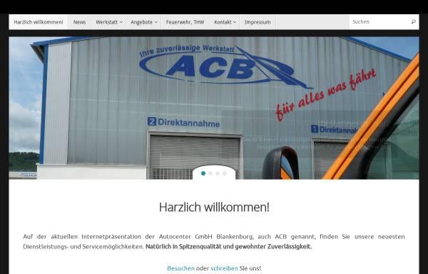 Vorschau von www.acb-online.com, Autocenter GmbH Blankenburg
