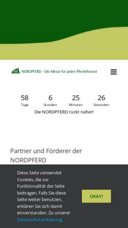 Vorschau der mobilen Webseite www.nordpferd.de, Nordpferd
