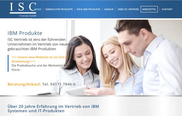 Vorschau von www.isc-vertrieb.de, ISC Isenberg Computer Vertriebs GmbH